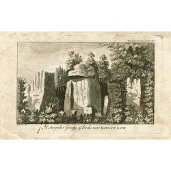 Inglaterra. A sigular Groupe of Rocks near Matlock Bath grabado por H. Rooke