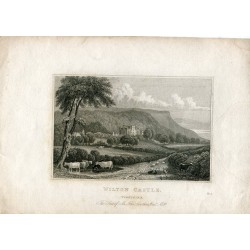 Inglaterra. Wilton Castle grabado por J.C.Varrall, dibujó J.P.Neale