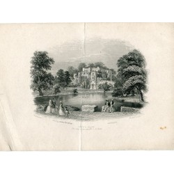 Inglaterra. Guy's Cliff grabado por Hinchtiff , dibujó J. Brandard