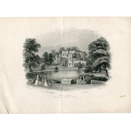 Inglaterra. Guy's Cliff grabado por Hinchtiff , dibujó J. Brandard