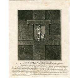 Guy Earl of Warwick grabado por J.Thomas Smith en 1791