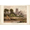 Worcester Cathedral grabado por Kronheim en 1870.
