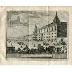 Portugal. Palais du Comte d'Avero a Lisbonne ou Charles III a ete Logé grabado 1715 por Alvarez de Colmenar.