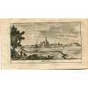 Portugal. Arronches, grabado 1715 por Alvarez de Colmenar.