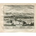 Cordoba, topographical view - Antique steel engraving old print - Pieter Van der Aa (Alvarez de Colmenar), 1707