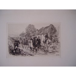 The end of the 45 rebelion grabado de 1882 realizado por William B. Hope