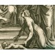 El juicio de Salomón grabado por Petrus de Aquila siglo XVII Jacobus de Rubeis Roma