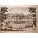 Veue et perspective du Chateau de St. Cloud du coté de l´Escalier. Dibujó.y grabó Pierre Aveline (París,1656-1722).