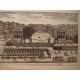 «Veue et perspective de l´entrée du Chateau de St. Cloud» Dibujó.y grabó Pierre Aveline (París,1656-1722).