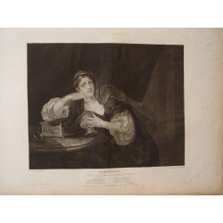 Sigismonda grabado por Benjamin Smith sobre obra de William Hogarth