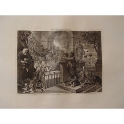 Paul before Felix grabado por William Hogarth, publicado en 1751