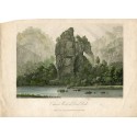 Church Rock in Dove Dale grabado por F-E.Hay de un dibujo de J.Farrington