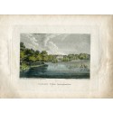 Langley Park, Buckinghamshire, grabado por Walker de un dibujo de Corbold.
