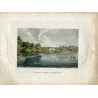 Langley Park, Buckinghamshire, grabado por Walker de un dibujo de Corbold.