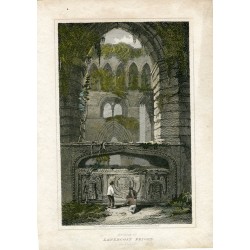 Lanercost Priory grabado por J. Greig en 1814 de una pintura de L. Clennell