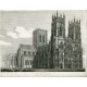 York Minster N.W. Dibujado y grabado en 1816  por J.C.Buckler.