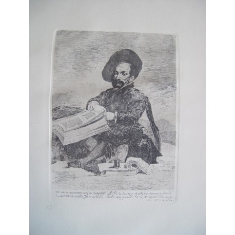 FRANCISCO DE GOYA 'Un enano' Copia de Velazquez