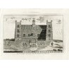 England. Lumley Castle engraving taken from a drawing by Edward Barras