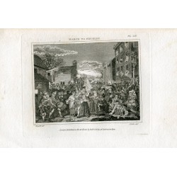 March to Finchley grabado por t: Cook sobre obra de William Hogarth