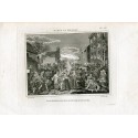 March to Finchley grabado por t: Cook sobre obra de William Hogarth