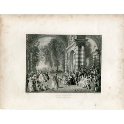 Le bal champetre grabado porW.H. Worthington