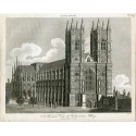 North-west View of Westminster Abbey grabado por J. Pays 1815