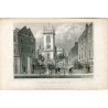 St. Olave Jewry, Old Jewry grabado por W. Watkins. Dibujó Thomas H. Sheferd
