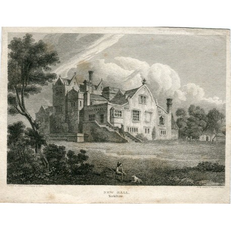 New Hall grabado por Stewart. Dibujó Neale.