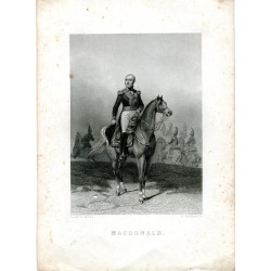 Macdonald grabado por H. Robinson, dibujó Louis David.