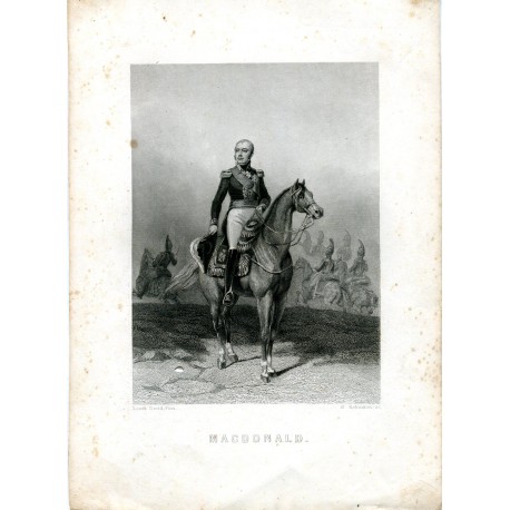 Macdonald grabado por H. Robinson, dibujó Louis David.