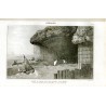 Grotte de Fingal dans l'ille de Staffa gravée par Schroeder