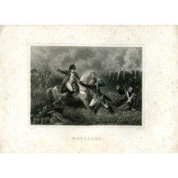 Waterloo grabado por A. Gabriel, dibujó J. Gagniet