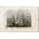 Navio del tiempo de Felipe IV grabado xilografico de 1856