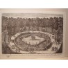 Veue des Bains d´Apollon, situez dans le petit parc de Versailles, a main droite. Dib..y grabó Pierre Aveline (París,1656-1722)
