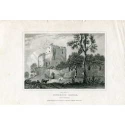 West Tower Goodrich Castle. Dibujó y grabó Dugdales