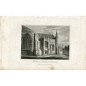 S.E.End Hereford Cathedral grabado publicado en 1815