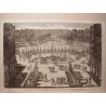 Veue de l´allée et de la grande piece d´Eau a Versailles, a main droite. Dib..y grabó Pierre Aveline (París,1656-1722).