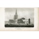 Godmanchester Church en Huntingdonshire grabado en 1804  por R.Roffe. Dibujó R.J.Carraden
