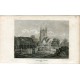 Haylsham Church Sufsex grabado en 1812 por Hay sobre un dibujo de J.P. Neale