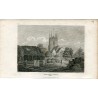 Haylsham Church Sufsex grabado en 1812 por Hay sobre un dibujo de J.P. Neale
