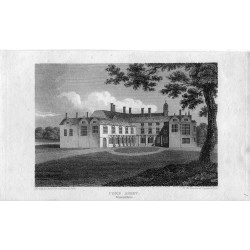 Comb Abbey Warwickshire grabado por J. Storer en 1810  de un dibujo de Davis