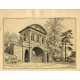 Temple Bar at Theobald's Park. Grabado por Hubert Williams