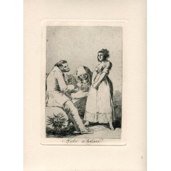 Mejor es holgar. Grabado número 73 de los Caprichos edición 1970. Calcografia Nacional.