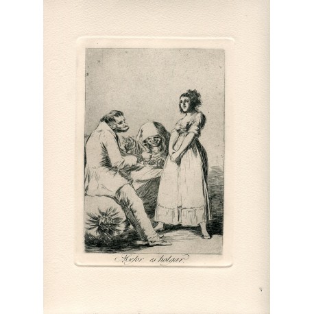 Mejor es holgar. Grabado número 73 de los Caprichos edición 1970. Calcografia Nacional.