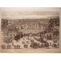 Veue et perspective de l´Entrée du Trianon de Versailles. Dib..y grabó Pierre Aveline (París,1656-1722).