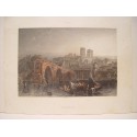 Aviñón (Francia). Grabado antiguo, c. 1853