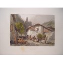 Francia. Martigny. Dibujó James Duffield Harding (1798-1863). Grabó John Cousen (1804-1880)