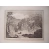 Tivoly cae en Italia, a partir de obra de Metz. Grabado por Angus (hacia 1820)
