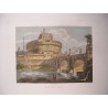 Italia. Roma. Castel Sant´Angelo. Por el grabador romano Domenico Amici.