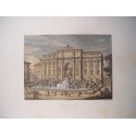 Italia. Roma. Fontana di Trevi. . Por el grabador romano Domenico Amici.